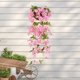 thumbnail image 1 of Simulación de flores de primavera para colgar en la pared | Orquídeas artificiales de ratán, plantas verdes, 99 cm, guirnalda floral decorativa para interiores y exteriores, ideal para sala de, 1 of 6