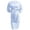 Blue, variant on Gyujnb Classic Round Neck Maternity Photoshoot Midi Dress Solid Soft Stretch Knit 3D Floral Sheer Lace Long Sleeve Adjustable Self Tie Waist Dual Side Ruched Fit ,L