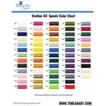 thumbnail image 2 of Polyester Embroidery Machine Thread Set 63 Spool Brother Colors | 500M (550Yd) Spools 40wt | For Brother Babylock Janome Singer Pfaff Husqvarna Bernina Sewing and Embroidery Machines, 2 of 8