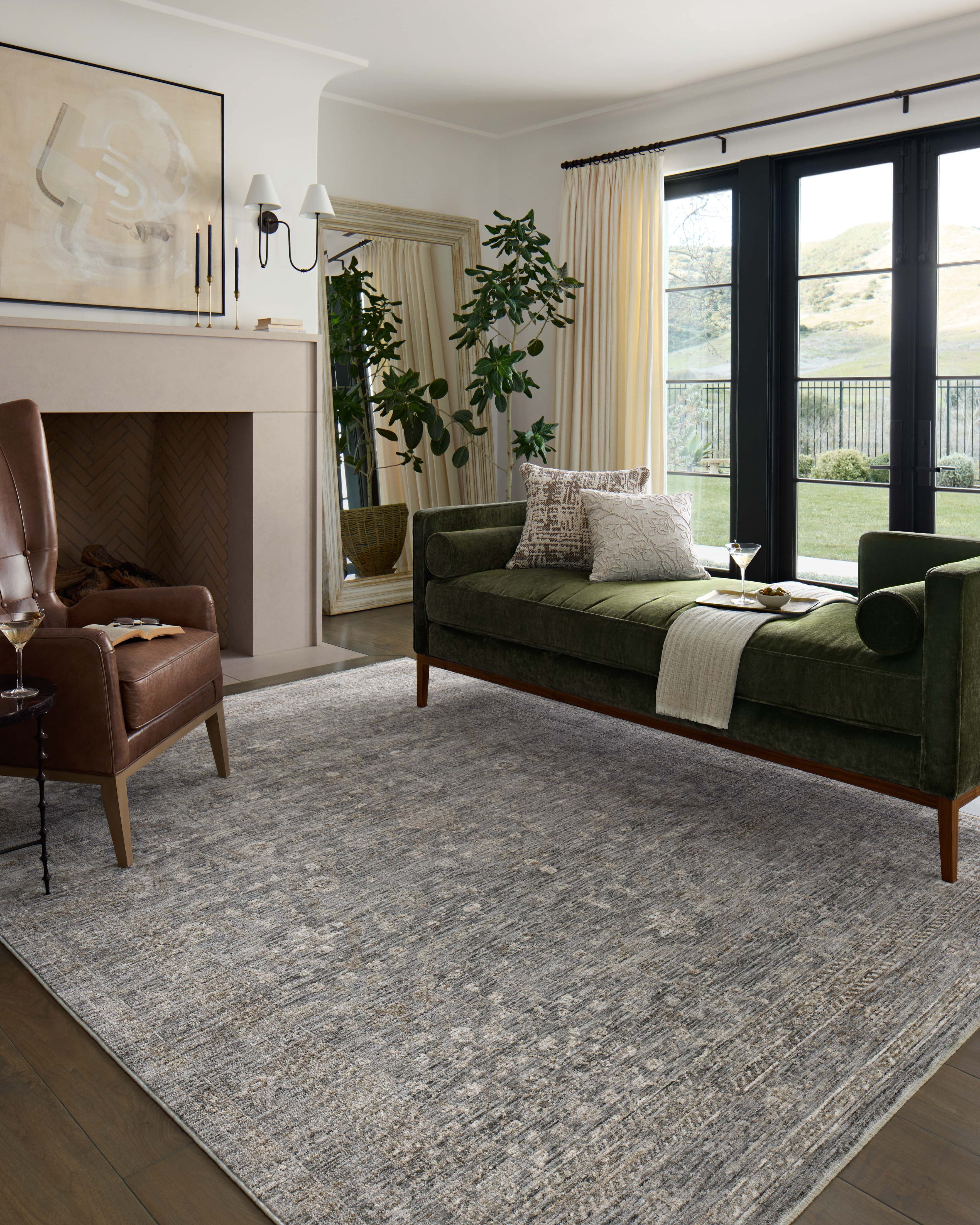 Loloi Tabitha Stone / Natural 7'-10" x 10' Area Rug