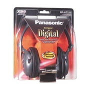 Panasonic RPHT225 Black Lightweight Monitor Stereo Sound Wired Over Ear Headphones