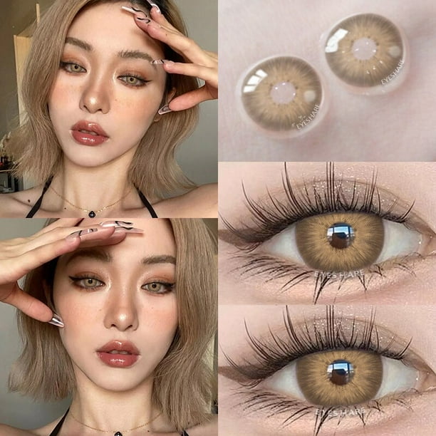 AMARA lentes de contacto para miopia lentillas de Color para ojos con dioptrias graduadas lentes de moda lentes para ojos azules 1 par Bodega Aurrera en linea