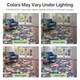 thumbnail image 5 of DEORAB 9'x12' Outdoor Rug Chenille Patio Carpet Three-Layer Material Imitation Silicone Spot Molding Camping Outside RV Mat,Blue, 5 of 10