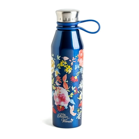 - The Pioneer Woman Stainless Steel 18 Ounce Double Wall Vacuum Insulated Navy Water Bottle, 1 Each