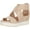 Palomino Leather, variant on Womens Scout High Metallic Open Toe Platform Sandals