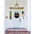 thumbnail image 2 of Kiss Me Goodnight Front Door Sign Funny Wreaths Hanging Wooden Plaque Decoration Round Rustic Wood Farmhouse Porch Decor for Home Front Door Decor, 11 x 11 Inch, 2 of 5