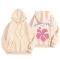 thumbnail image 1 of Rigardu Chandails à Capuchon pour Femmes Pull Mode Décontractée Imprimé Floral Sweat à Capuche avec Cordon de Serrage Chandails à Capuchon pour Femmes Beige TG, 1 of 5