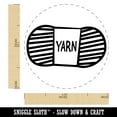 thumbnail image 2 of Yarn Knitting Crochet Skein Doodle Self-Inking Rubber Stamp Ink Stamper - Sky Blue Ink - Medium 1 Inch, 2 of 7