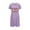 Purple, variant on Aboser Short Sleeve Nightgowns for Women Halloween Holiday Sleepwear Funny Printed Nightshirt Loose Fit Crewneck Pajama Dress