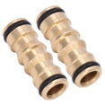 thumbnail image 3 of Hose Joint, 1/2in Port Pipe Connector Firm Connection 2Pcs Brass  For Car Washing, 3 of 8