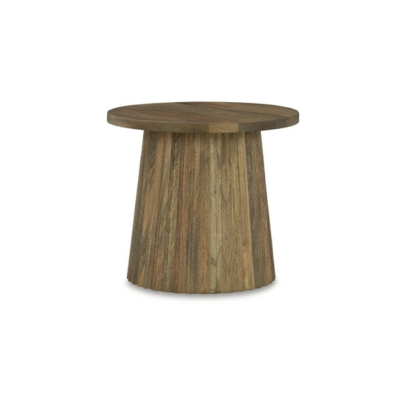 Signature Design by Ashley Ceilby Round Accent Table, Natural Brown