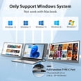 thumbnail image 2 of Extensor de pantalla para laptop KYY X90E de 15,6" FHD IPS con doble USB-C, 2 of 9