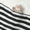 thumbnail image 2 of Pofeuu Black And White Stripes Print Puppy Blanket,Dog Blankets,Pet Blanket Cozy Cat Blankets for Indoor Cats, Fuzzy Pet Blanket for Kitten Doggy Dog Blankets-, 2 of 8
