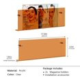 thumbnail image 2 of JOTNGDJBN 2 Pack Acrylic Magazine Holder,Orange Wall Mounted Magazine Rack Floating Bookshelf for Office,Living Room, Waiting Room Vinyl Record,Book Display Rack(Orange,17 Inch), 2 of 6