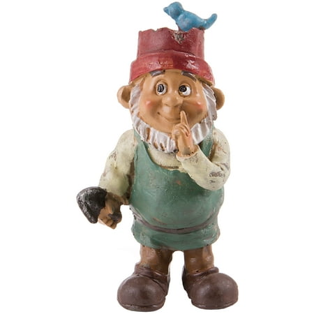 Fairy Garden Boy Gnome W/Hat-3.5