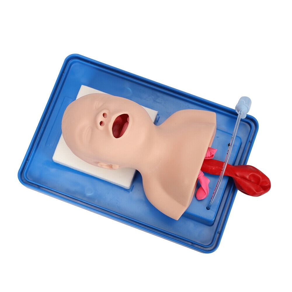 Intubation Manikin, Study Teaching Baby Model Lab Airway Management Training Infant Tracheal Manikin with Tube