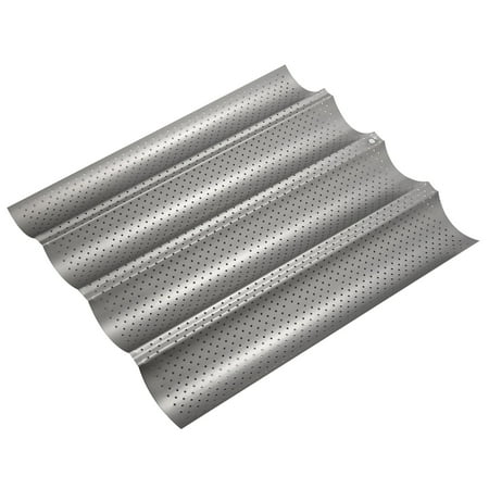 

Nonstick Perforated Wave Loaves Loaf Bake Mold Toaster for French Bread Baking