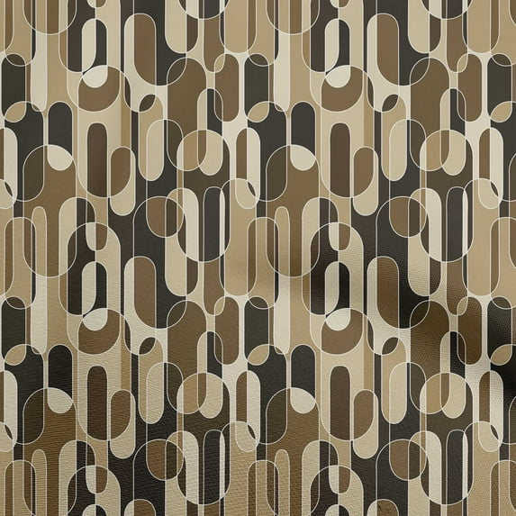 oneOone Cotton Jersey Light Brown Fabric Geometric Diy Clothing Quilting Fabric Print Fabric By Yard 58 Inch Wide