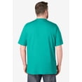 thumbnail image 2 of KingSize Men's Big & Tall Shrink-Less Lightweight Henley T-Shirt - XL, Tidal Green, 2 of 4