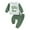 A10 Green, variant on YEPGAR Baby Boy Color Block 2Pcs Clothing Set Round Neck Long Sleeve Birthday Gift Photoshoot Breathable Skin Friendly (Green, 3-6 Months)