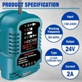 thumbnail image 4 of Mini Charger para Batería Ko*balt 24V, Charger Rápida Compatible con Ko*balt 24 Volt Max KB624-03 KB524-03 KB424-03 KB224-03 Series Batería para Herramientas Eléctricas, 4 of 10