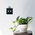 thumbnail image 2 of Village Wrought Iron ESS-51 Heart Switch Cover Double - Black, 2 of 4