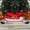 Red, variant on Aximioll 23.62 in Christmas Tree Collar, Snowman Figure Design with Scarf Buttons and Striped Legs, Festive Stand Enclosure for Seasonal Living Room Trees