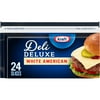 Kraft Deli Deluxe White American Cheese Slices, 24 Ct Bag