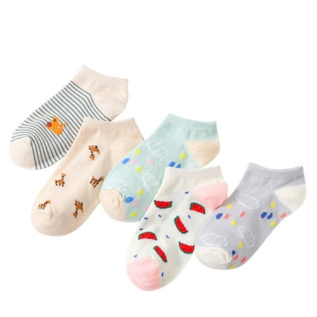 

TANGNADE 5 Pairs Print Socks For Women Men Girls Series Print Colorful Pattern Novelty Cute Unisex Socks