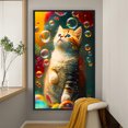 thumbnail image 1 of Pintura de diamante 5D DIY Kit de gato de taladro redondo completo Artesanía de decoración del hogar (A7457) Hugtrwg Para estrenar, 1 of 9