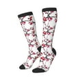 thumbnail image 2 of Balery Cherry Blossoms Fun Novelty Socks Men'S Women'S Crew Socks Funny Crazy Novelty Socks Quirky And Cool Socks, 2 of 9