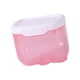 thumbnail image 2 of Caja de almacenamiento de pañuelos faciales con soporte para papel de pared, autoadhesiva Rosa, 2 of 9