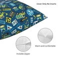 thumbnail image 3 of Wukai Heavy Equipment Machinery Premium Polyester Fleece Pillow Covers with Hidden Zipper Closure,Luxuriously Soft and Durable-12"x12", 3 of 7