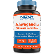 Nova Nutritions Ashwagandha 500 mg 120 Capsules