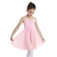 thumbnail image 3 of Eandarui Kids Girls Ballet Dresses Camisole Criss-cross Back Lyrical Dance Ballroom Dancewear Leotard Pink L, 3 of 7