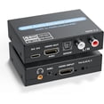 thumbnail image 1 of 4K@60Hz HDMI Audio Extractor with ARC – Optical, 3.5mm Stereo & RCA L/R Adapter, Supports 5.1 Audio, HDCP 2.2, HDR, 18Gbps – for PS5, Xbox, HDTV, Soundbar, 1 of 8