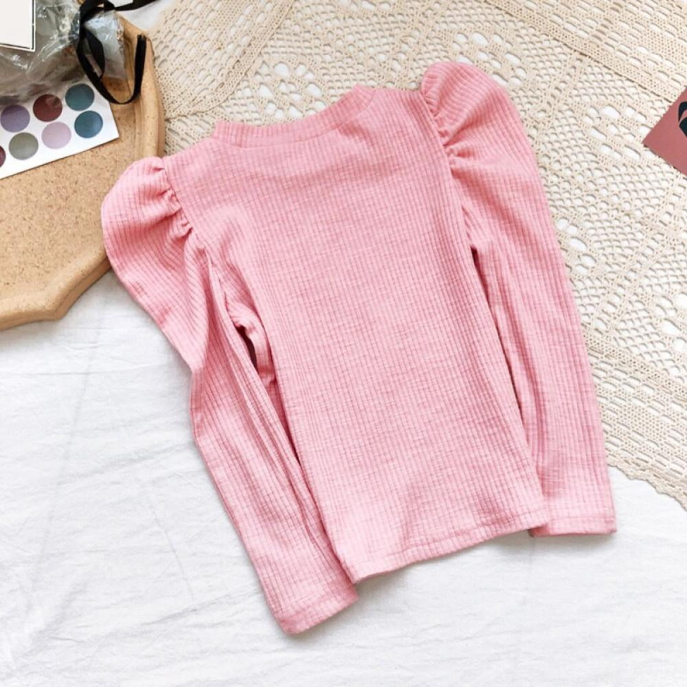 Keimprove Kids Girls Shirts Long Sleeve Tops Cotton Children's Thermal