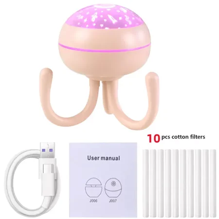 

Humidifier Ultrasonic Cool Mist Maker 200ml Essential Oil Aroma Fragrance Diffuser for Home Bedroom Office