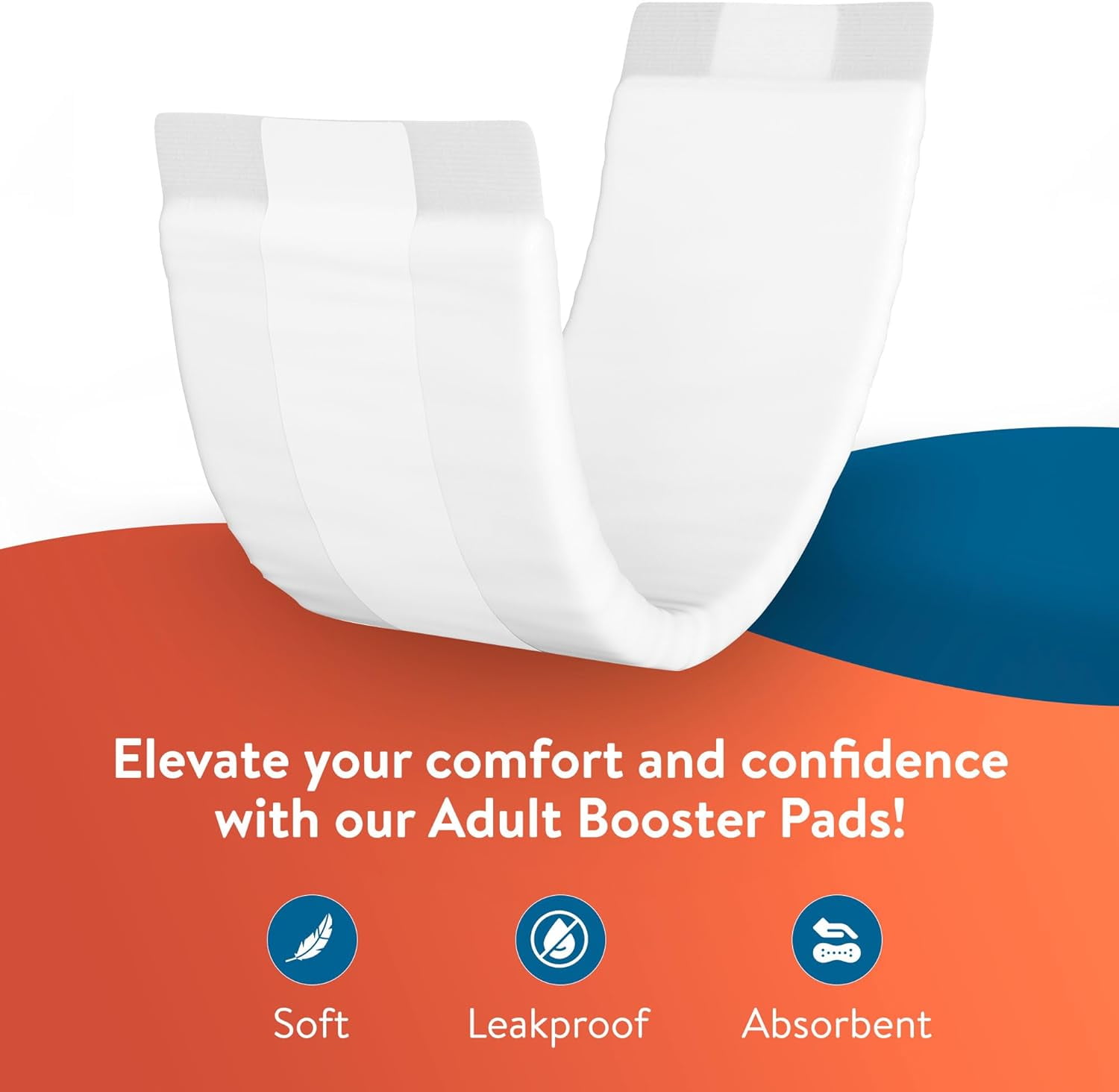 Inspire Incontinence Booster Pads Super Absorbent Incontinence Pad Insert Liner Women and Men Diaper Pads Inserts for Adult Diapers Overnight