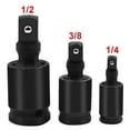 thumbnail image 2 of TAPDRA Precision Machined Swivel Joint Sockets for Automotive Mechanical Bicycle Maintenance 1/4 3/8 1/2 Inch Black Steel, 2 of 10
