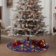 thumbnail image 4 of Bingfone Christmas Tree Skirt Mat Christmas Decoration Interior 30" -mushroom rainbow color Skull, 4 of 6