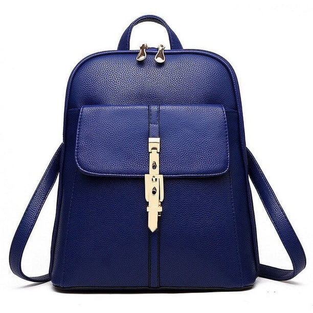 LHSHID casual patent pu leather Womens backpacks solid schoolbag female Rucksack women preppy style High quality school backpack