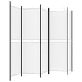 thumbnail image 3 of vidaXL 5-Panel Room Divider White 250x180 cm Fabric, 3 of 5