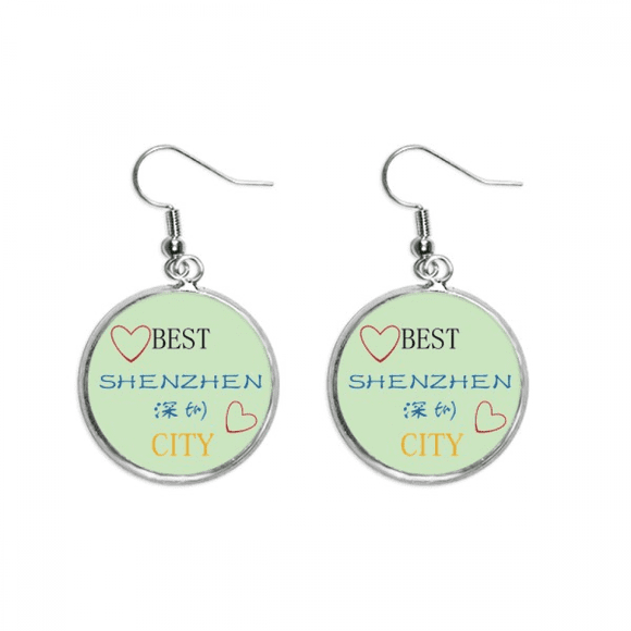 Shenzhen Signe Oreille Pendent Argent Goutte Boucle d'Oreille Bijoux Femme