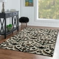 thumbnail image 2 of Linon Home Decor Elegance Area Rug Collection, White and Turquoise, 8' x 10', 2 of 6