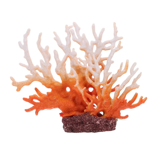 Plante de Corail Faux Résine Récif de Corail Décor pour Aquarium Paysage Décor