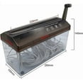 thumbnail image 2 of A4 Paper Shredder - Portable Manual Document Shredder for Office, School, Home, 2 of 5