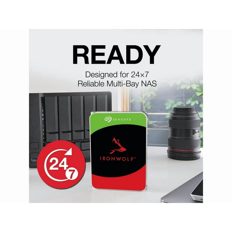 Seagate IronWolf 4TB HDD Storage - 5400 RPM, 256MB Cache, SATA 6.0