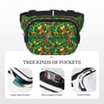 thumbnail image 5 of Zufioo Cute Christmas Stocking Bear Print Square Double Layer Waist Bag, Durable & Stylish Fanny Pack with Zippered Pockets and Adjustable Strap for Outdoor & Daily, 5 of 9