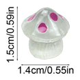 thumbnail image 2 of Rwvbm 50Pcs Luminous Mini Resin Mushrooms, Glow in The Dark Tiny Mushroom Figurines for Fairy Garden, Terrarium, DIY Crafts and Home Decor Display, 2 of 6